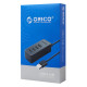 ORICO USB hub W5P-U2, 4x θυρών, USB 2.0, 480Mbps, USB σύνδεση, 1m καλώδιο, μαύρο
