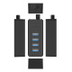 ORICO USB hub W5P-U3, 4x θύρες USB 3.0 5Gbps, USB σύνδεση, 1m καλώδιο, μαύρο ORICO USB hub W5P-U3, 4x θύρες USB 3.0 5Gbps, USB σύνδεση, 1m καλώδιο, μαύρο