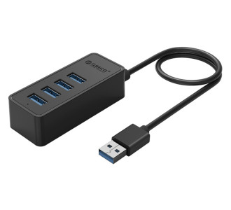 ORICO USB hub W5P-U3, 4x θύρες USB 3.0 5Gbps, USB σύνδεση, 1m καλώδιο, μαύρο ORICO USB hub W5P-U3, 4x θύρες USB 3.0 5Gbps, USB σύνδεση, 1m καλώδιο, μαύρο