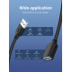 CABLETIME καλώδιο προέκτασης USB CT-C160-U3-AMAFN, 5Gbps, 2m, μαύρο CABLETIME καλώδιο προέκτασης USB CT-C160-U3-AMAFN, 5Gbps, 2m, μαύρο