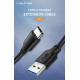 CABLETIME καλώδιο USB-C σε USB CT-C160-U33-CMAMN, 3A, 5Gbps, 3m, μαύρο CABLETIME καλώδιο USB-C σε USB CT-C160-U33-CMAMN, 3A, 5Gbps, 3m, μαύρο
