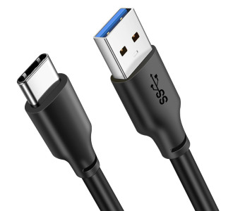CABLETIME καλώδιο USB-C σε USB CT-C160-U33-CMAMN, 3A, 5Gbps, 3m, μαύρο CABLETIME καλώδιο USB-C σε USB CT-C160-U33-CMAMN, 3A, 5Gbps, 3m, μαύρο