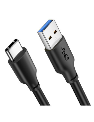 CABLETIME καλώδιο USB-C σε USB CT-C160-U33-CMAMN, 3A, 5Gbps, 3m, μαύρο CABLETIME καλώδιο USB-C σε USB CT-C160-U33-CMAMN, 3A, 5Gbps, 3m, μαύρο