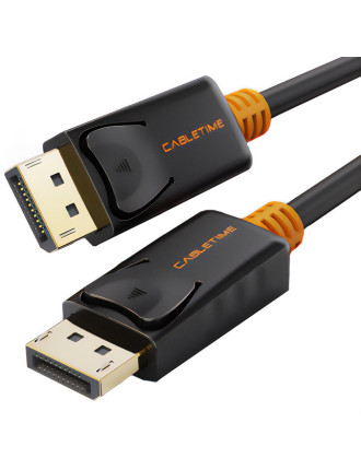 CABLETIME καλώδιο DisplayPort CT-AV585-01G, 4K/60Hz, 1.8m, μαύρο CABLETIME καλώδιο DisplayPort CT-AV585-01G, 4K/60Hz, 1.8m, μαύρο