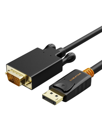 CABLETIME καλώδιο DisplayPort σε VGA CT-AV585-04G, 1080p, 1.8m, μαύρο CABLETIME καλώδιο DisplayPort σε VGA CT-AV585-04G, 1080p, 1.8m, μαύρο