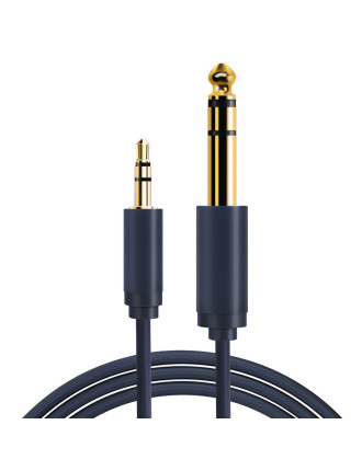 CABLETIME καλώδιο ήχου 3.5mm σε 6.3mm CT-AV321-H11G, 1.8m, μαύρο CABLETIME καλώδιο ήχου 3.5mm σε 6.3mm CT-AV321-H11G, 1.8m, μαύρο