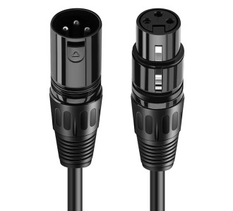 CABLETIME καλώδιο μικροφώνου XLR AV350-11B24, 3-pin, 24AWG, 10m, μαύρο CABLETIME καλώδιο μικροφώνου XLR AV350-11B24, 3-pin, 24AWG, 10m, μαύρο