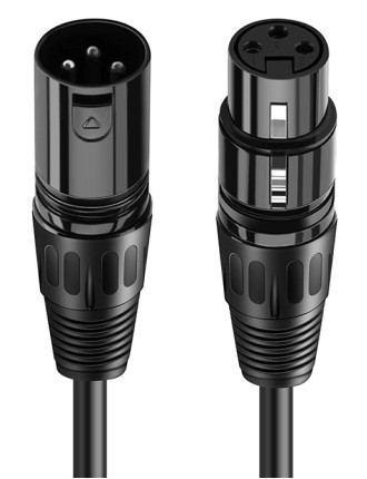 CABLETIME καλώδιο μικροφώνου XLR AV350-11B24, 3-pin, 24AWG, 10m, μαύρο CABLETIME καλώδιο μικροφώνου XLR AV350-11B24, 3-pin, 24AWG, 10m, μαύρο