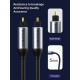 CABLETIME καλώδιο ήχου Toslink CT-AV380-P04GN, gold plated, 5mm, 3m, μαύρο CABLETIME καλώδιο ήχου Toslink CT-AV380-P04GN, gold plated, 5mm, 3m, μαύρο