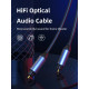 CABLETIME καλώδιο ήχου Toslink CT-AV380-P04GN, gold plated, 5mm, 3m, μαύρο CABLETIME καλώδιο ήχου Toslink CT-AV380-P04GN, gold plated, 5mm, 3m, μαύρο
