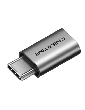 CABLETIME αντάπτορας USB-C σε micro USB CT-CMMCBF-ASG, 480Mbps, γκρι CABLETIME αντάπτορας USB-C σε micro USB CT-CMMCBF-ASG, 480Mbps, γκρι