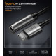 CABLETIME αντάπτορας USB-C σε 3.5mm CT-CMAUDIO, γκρι CABLETIME αντάπτορας USB-C σε 3.5mm CT-CMAUDIO, γκρι