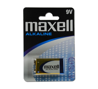 MAXELL αλκαλική μπαταρία 6LR61M/9V, 1τμχ MAXELL αλκαλική μπαταρία 6LR61M/9V, 1τμχ