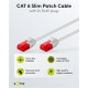 GOOBAY καλώδιο δικτύου 71546, CAT 6 U/UTP, slim, copper, 250MHz, 0.25m, γκρι