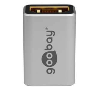 GOOBAY αντάπτορας HDMI 72008, Ethernet, 8K/60Hz, 4K/120Hz, 48 Gbps, γκρι