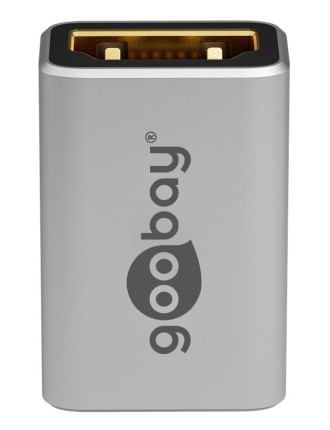 GOOBAY αντάπτορας HDMI 72008, Ethernet, 8K/60Hz, 4K/120Hz, 48 Gbps, γκρι