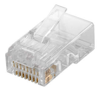 GOOBAY βύσμα RJ45 72500, CAT 5e UTP, διάφανο, 10τμχ