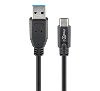GOOBAY καλώδιο USB σε USB-C 73141, 15W, 5Gbps, 3m, μαύρο GOOBAY καλώδιο USB σε USB-C 73141, 15W, 5Gbps, 3m, μαύρο