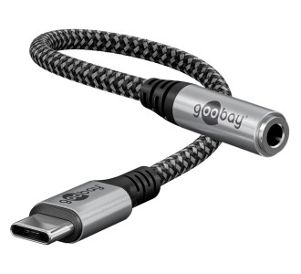GOOBAY αντάπτορας USB-C σε 3.5mm 74056, γκρι