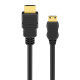 GOOBAY καλώδιο mini HDMI σε HDMI 74081 με Ethernet, 4K/60Hz, 18 Gbps, 1m, μαύρο