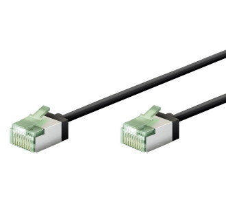 GOOBAY καλώδιο δικτύου 74355, CAT 8.1 U/FTP, ultra slim, copper, 40Gbps, 3m, μαύρο