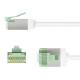 GOOBAY καλώδιο δικτύου 74361, CAT 8.1 U/FTP, ultra slim, copper, 40Gbps, 2m, λευκό