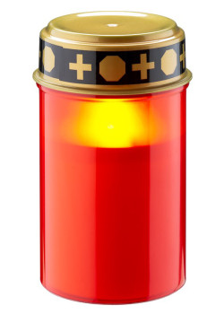 GOOBAY LED φωτιστικό κερί αφιέρωσης 74366, 2400K, IP44, κόκκινο