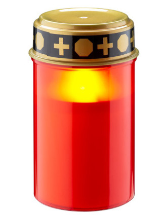 GOOBAY LED φωτιστικό κερί αφιέρωσης 74366, 2400K, IP44, κόκκινο