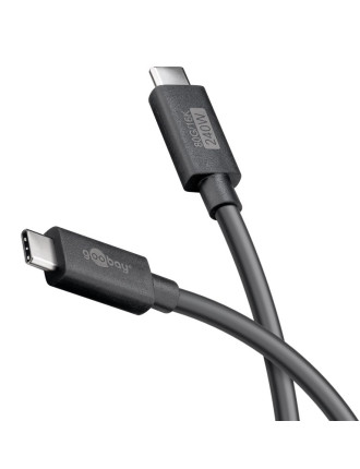 GOOBAY καλώδιο USB-C 74376, USB4, 240W, 80Gbps, 16K/60Hz, 1.2m, μαύρο GOOBAY καλώδιο USB-C 74376, USB4, 240W, 80Gbps, 16K/60Hz, 1.2m, μαύρο