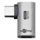 GOOBAY αντάπτορας USB-C 74441, γωνιακός 90°, USB4, 240W, 40Gbps, 8K, γκρι