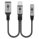 GOOBAY αντάπτορας USB-C σε 3.5mm & USB-C 74524, 60W, 480Mbps, γκρι GOOBAY αντάπτορας USB-C σε 3.5mm & USB-C 74524, 60W, 480Mbps, γκρι