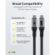 GOOBAY καλώδιο USB-C 74776, USB4, 240W, 80Gbps, 16K/60Hz, 1.5m, μαύρο