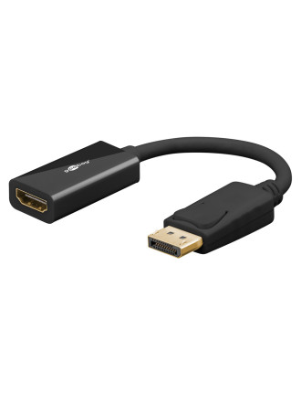 GOOBAY αντάπτορας DisplayPort σε HDMI 75269, 4K/60Hz, 0.1m, μαύρος