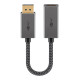 GOOBAY αντάπτορας DisplayPort σε HDMI 75271, 4K/60Hz, 0.2m, γκρι