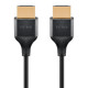 GOOBAY καλώδιο HDMI 75292 με Ethernet, slim, 4K/60Hz, 18 Gbps, 0.5m, μαύρο