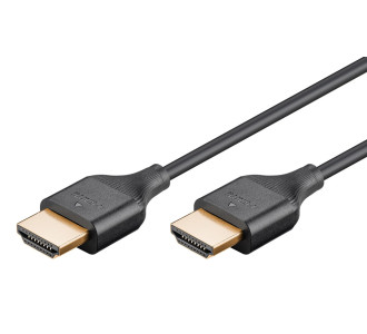 GOOBAY καλώδιο HDMI 75298 με Ethernet, slim, 8K/60Hz, 48 Gbps, 1m, μαύρο