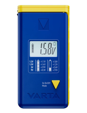 VARTA ψηφιακό tester μπαταρίας 75305 για 9V/AAA//AA/C/D/button cells