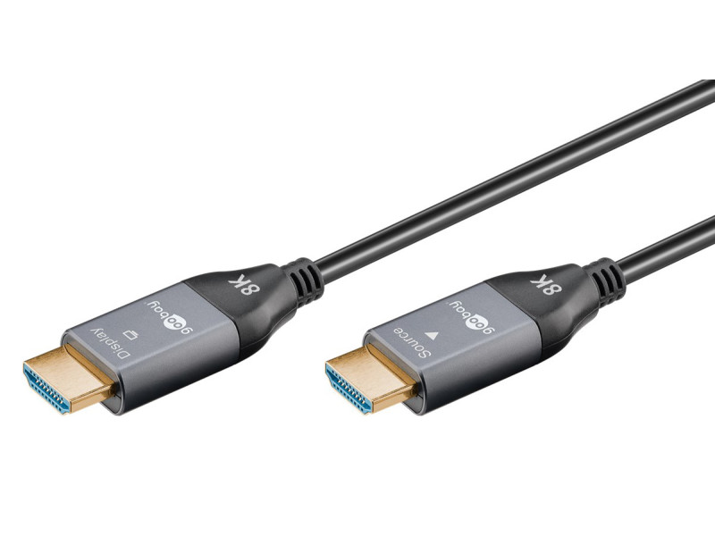 GOOBAY καλώδιο HDMI 2.1 76274 με Ethernet, 8K/60Hz, 48 Gbps, 10m, μαύρο