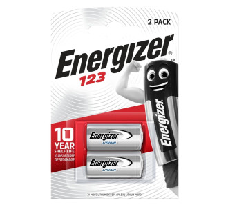 ENERGIZER μπαταρία λιθίου CR123A, 3V, 2τμχ ENERGIZER μπαταρία λιθίου CR123A, 3V, 2τμχ