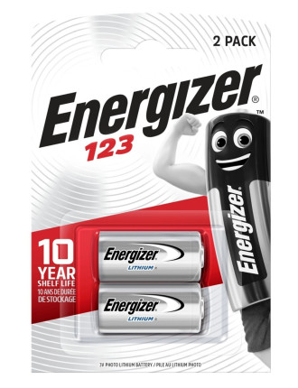 ENERGIZER μπαταρία λιθίου CR123A, 3V, 2τμχ