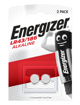 ENERGIZER αλκαλικές μπαταρίες LR43/186, 1.5V, 2τμχ ENERGIZER αλκαλικές μπαταρίες LR43/186, 1.5V, 2τμχ