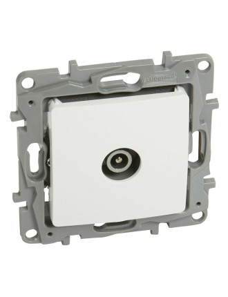 LEGRAND πρίζα κεραίας 764555, αρσενική, 10dB, λευκή