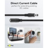 GOOBAY καλώδιο προέκτασης τροφοδοσίας 76671, 5.5x2.1mm, 5m, μαύρο GOOBAY καλώδιο προέκτασης τροφοδοσίας 76671, 5.5x2.1mm, 5m, μαύρο