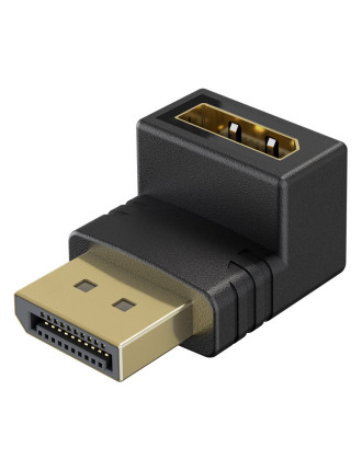 GOOBAY αντάπτορας DisplayPort 77129, 8K/144Hz, γωνιακός, μαύρος