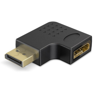 GOOBAY αντάπτορας DisplayPort 77131, 8K/144Hz, γωνιακός, μαύρος