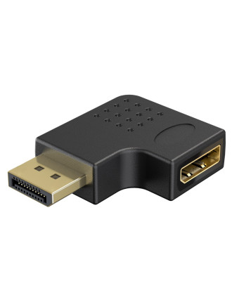 GOOBAY αντάπτορας DisplayPort 77132, 8K/144Hz, γωνιακός, μαύρος