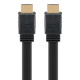 GOOBAY καλώδιο HDMI 77134 με Ethernet, flat, 8K/60Hz, 48 Gbps, 1.5m, μαύρο