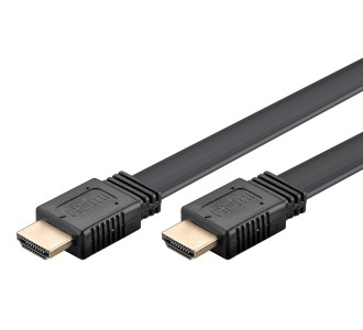 GOOBAY καλώδιο HDMI 77145 με Ethernet, flat, 8K/60Hz, 48 Gbps, 3m, μαύρο