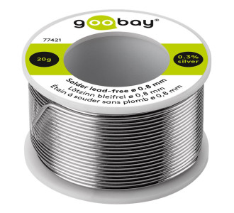 GOOBAY σύρμα συγκόλλησης 77421, Φ0.8mm, lead free, 20g