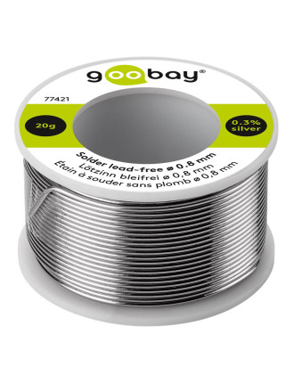 GOOBAY σύρμα συγκόλλησης 77421, Φ0.8mm, lead free, 20g